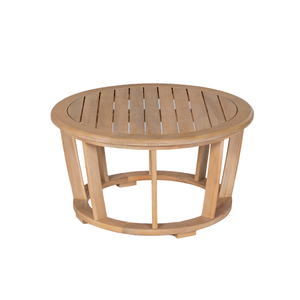 Mesa de centro redonda moderna de madera de acacia | Muebles de exterior para patio, hotel y Villa | Fabricante vietnamita - Product Image 1