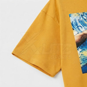 T-shirt long et ample en coton doux et respirant pour homme, coupe décontractée, col ras du cou, manches courtes, écologique, séchage rapide, idéal pour l'été et le quotidien - Product Image 5