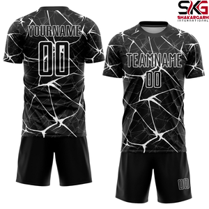 Conjunto de Camisetas de Fútbol Personalizadas, Uniforme de Fútbol de Poliéster de Secado Rápido, Manga Corta, Equipación para Entrenamiento y Partidos - Product Image 1