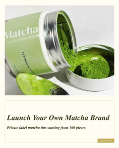 OEM Matcha <b>Tins</b> 30g Uji Matcha Ceremonial Grade Bulk <b>Bag</b> Premium Quality Wakokoro <b>Tea</b> First Harvest - Product Image 1