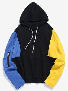 Sweat-shirt à capuche personnalisé pour homme en coton French Terry, pull décontracté avec poche, vêtement d'automne - Product Image 2