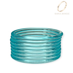 Ensemble de bracelets en acrylique bleu cachemire de la plus haute qualité avec un éclat cristallin, pour les mariages, prix de gros - Product Image 4