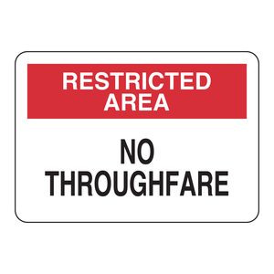 Panneau « Zone restreinte Brady, interdiction de circuler », imprimé UV, en aluminium ou en acier, pour la sécurité intérieure et extérieure - Product Image 3