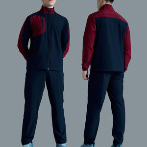 Pantalones Deportivos Casuales de Poliéster para Hombre con Logotipo Personalizado, Cierre de Cremallera, Ropa Deportiva, Corte Ajustado, Trajes Deportivos Sólidos Personalizados, Transpirables - Product Image 1