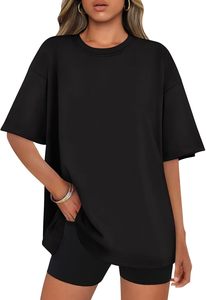 Camiseta Oversize para Mujer Estilo Boyfriend, de Moda, Hombros Caídos, Ajuste Holgado, Estilo Urbano, Superventas - Product Image 3