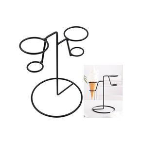 Support à glaces en fer massif noir pour hôtel, accessoires de table, porte-glaces à prix compétitif - Product Image 1