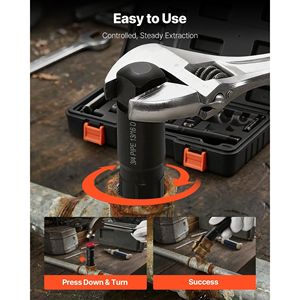 Set Estrattore Tubi in Acciaio Resistente da 9 Pezzi con Custodia Solida, in Acciaio Cr-Mo, per la Rimozione di Filettature da 1/8 di Pollice - Product Image 5