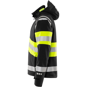 Veste de sécurité haute visibilité personnalisée pour les travailleurs, design sur mesure avec fermeture éclair de haute qualité et poches pour outils. - Product Image 5