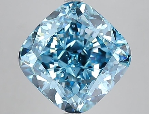 Diamant de laboratoire de 10,00 ct, taille coussin, bleu vif fantaisie, SI1, certifié IGI, diamant CVD en vrac, vente en gros pour la fabrication de bijoux - Product Image 1