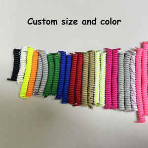 Round Lazy Curly <b>Elastic</b> <b>Laces</b> No Tie Spiral Coiler <b>Elastic</b> <b>Laces</b> - Product Image 2
