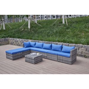 Divano da Patio con Cuscini Confortevoli per Arredamento da Esterno - Product Image 4