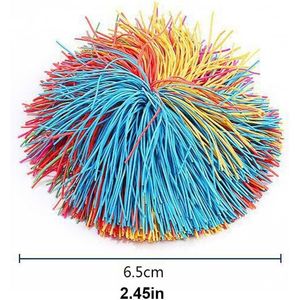 16 Palline Antistress Morbide in Gomma Multicolore, Giocattoli Sensoriali Elastici Estensibili, Palla Arcobaleno Fidget P - Product Image 2