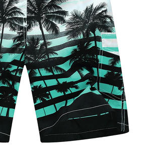 กางเกงชายหาดลำลองผู้ชายรุ่นล่าสุด พิมพ์ลายดิจิทัล เอวยางยืดปานกลาง รับทำโลโก้ตามสั่ง MOQ ต่ำ ป้องกันแบคทีเรีย ยืดหยุ่น ระบายอากาศได้ดี - Product Image 6