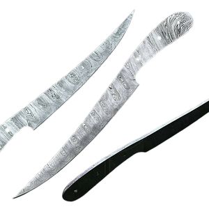 Cuchillo de Filetear de Acero de Damasco Forjado a Mano de 12 Pulgadas |   Cuchillo de Caza Personalizado con Hoja Lisa, 100% de Alta Calidad - Product Image 4