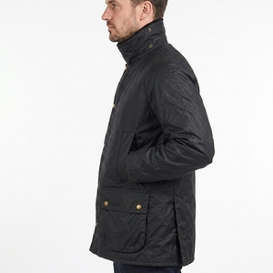 Wax Cotton <b>Jackets</b> Premium Casual Outdoor Durable <b>Lightweight</b> Multi Pocket <b>Men's</b> Black Waterproof Canvas Stand Collar <b>Jacket</b> - Product Image 4