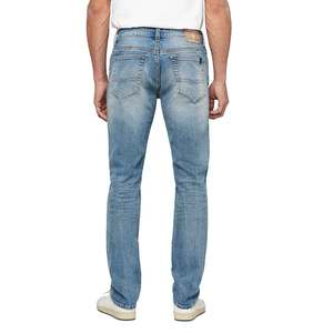 Jean en denim de haute qualité pour homme, délavé, respirant, déchiré, décontracté, personnalisé, imprimé, été, coton, élasthanne, avec motif - Product Image 2