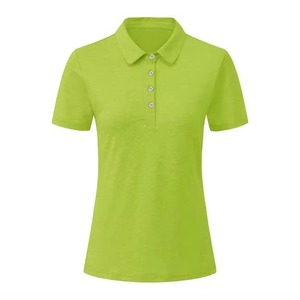 Polo de golf personnalisé pour femmes, chemises de tennis vierges pour femmes, hauts respirants à col pour femmes, fournisseur d'usine OEM - Product Image 1