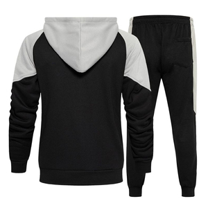 Men <b>Fleece</b> Outdoor Jogging <b>Running</b> Training Hooded Tracksuits Sportswear Slim Fit Custom Design Plain Track Suits - Product Image 2