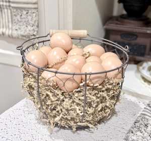 Decorative Wire Egg <b>Basket</b>, Stylish Kitchen Organizer for Counter <b>Display</b> - Product Image 3