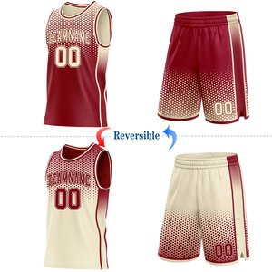 Ensemble Maillot et Short de Basketball Personnalisé en Tissu Polyester Respirant Haute Performance, Imprimé par Sublimation, Débardeur en Maille Unisexe Adulte - Product Image 3