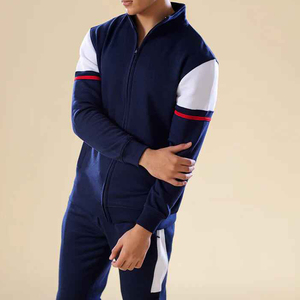 Survêtements décontractés épais pour hommes, personnalisables, pour l'automne, tenue de sport, survêtements zippés, col montant, nouveau design - Product Image 4