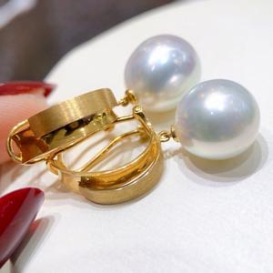 Heavy <b>Industry</b> S925 Silver Natural Pearl <b>Earrings</b> Precision Inlaid 10-11mm Pearls Comes with Complimentary Accessories - Product Image 2