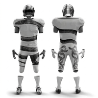 Uniforme de football américain noir et vert, maillot sublimé, pantalon, gants, crampons, pour hommes adultes, toutes saisons, respirant, en mesh ajusté