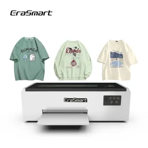 Impresora digital de transferencia de calor Erasmart, máquina de impresión de camisetas de ropa, impresora A4 DTF para pequeñas empresas