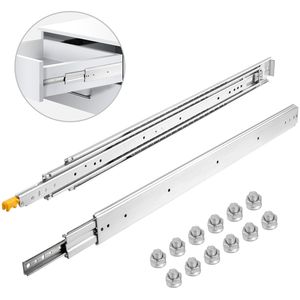 Heavy Duty 30 \ "Long Full Extension cassetto diapositive di bloccaggio 500 libbre capacità di carico 1 paio di cuscinetti a sfera Push Open runner cassetti - Product Image 1