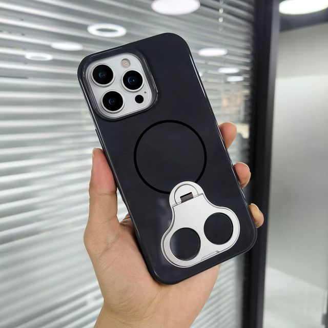 For  IPhone16E 16 Pro Max 17 15 Plus Mobile Phone Case New Original Thick Double Ring Bracket Anti-drop Protective Cover