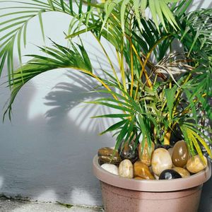 หินแม่น้ำหลากสี 38 ปอนด์ ขนาด 2-3 นิ้ว สำหรับตกแต่งสวน จัดสวนในร่มและกลางแจ้ง หินกรวดขัดเงาสำหรับตกแต่งกระถางต้นไม้ - Product Image 2