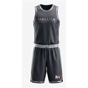 Uniforme de Entrenamiento de Baloncesto Avanzado, Jersey y Pantalones Cortos Transpirables, Conjunto Deportivo Personalizado para Equipos, Maluza Industries Global - Product Image 1