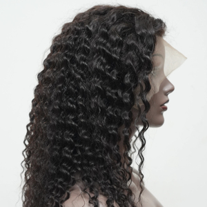 วิกผมลอนลึกแบบ Wear and Go Deep Wave Curly 13x4 HD Glueless Wig ผมแท้บราซิลสำหรับผู้หญิง วิกผมหน้าผากลูกไม้แบบ Pre Plucked - Product Image 1