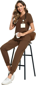 Nuevo Conjunto de Uniforme Médico Quirúrgico para Mujer: Blusa de Manga Corta y Pantalones para Hospital - Product Image 6