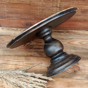 Soporte redondo de madera hecho a mano para Tartas en capas, magdalenas, mesas de postre para bodas y cumpleaños - Product Image 5