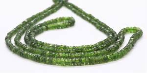 Cuentas facetadas de diopsido cromado natural AAA de 3.5 a 4 mm, piedras preciosas de diopsido cromado, cuentas de diopsido verde para la fabricación de joyería. - Product Image 3