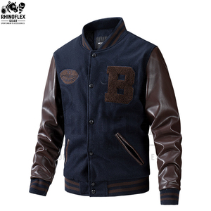 New Best Design Leather <b>Jacket</b> Chenille Embroidery Wool Letterman Bomber School College University <b>Light</b> <b>Weight</b> Varsity <b>Jacket</b> - Product Image 3