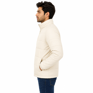 Chaqueta Acolchada Casual para Hombre, Cuello Alto Moderno, Chaqueta Térmica Premium, Proveedor Mayorista - Product Image 4