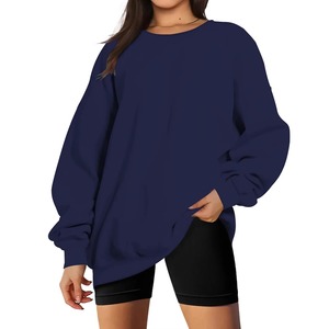 Sweat-shirt pour femme de qualité supérieure, en tricot 100% coton, manches longues, respirant, écologique, avec logo personnalisé. - Product Image 2