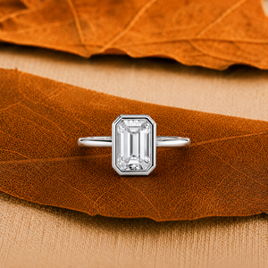 1.50 Carat Emerald Cut Lab Grown Laser Drilled Diamond Engagement <b>Ring</b> 14K Solid Yellow Gold IGI Certified Luxury Women <b>Wedding</b> - Product Image 1