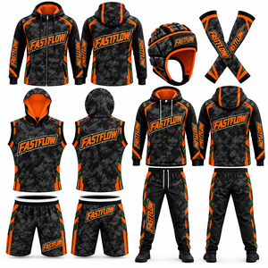 Maillots de football américain 7v7, uniformes 100% polyester, maille respirante, séchage rapide, logo d'équipe personnalisé, col rond, manches courtes, unisexe - Product Image 3