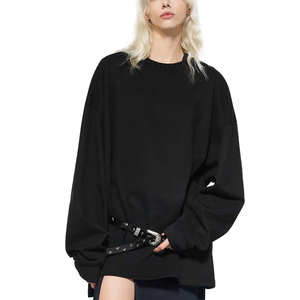 เสื้อสเวตเชิ้ตแขนยาวผ้าคอตตอนหนา 380GSM คุณภาพพรีเมียม แบบสองชั้น รับสั่งทำพิมพ์โลโก้ - Product Image 4