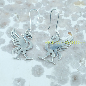 Pendientes Colgantes con Forma de Fénix, Plata 925, Aretes de Pájaro Mítico, Diseño Animal, Joyería de Moda, Regalo para Mujer - Product Image 3