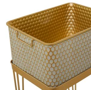 Juego de Soportes Modernos para Macetas con Patrón de Panal y Patas de Trípode, Decoración Interior para el Hogar, Regalo de Inauguración - Product Image 4