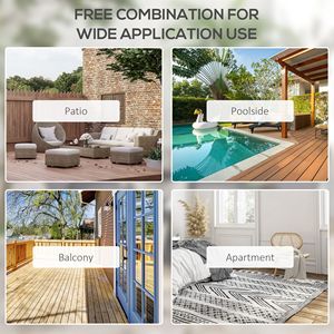 เก้าอี้พับสีดำ4แพ็คซ้อนกันได้สำหรับรับประทานอาหารลานบ้านที่นั่งอเนกประสงค์ - Product Image 6