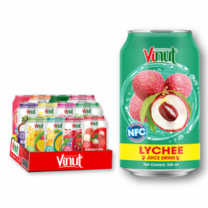 Zumo de lichi 330ml, sin azúcar, Etiqueta Privada, precio de fábrica, OEM/ODM, fabricante de Vietnam de muestra gratis - Product Image 1