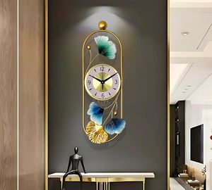 Wholesale Quartz Analog Battery Powered Hanging Wall <b>Clocks</b> Modern Luxury Decorative Handmade Metal <b>Art</b> Home Decor Living Room - Product Image 2