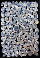 Batu Permata Rhodochrosite Biru Kelas AAA Bentuk Cabochon Alami Ukuran Kustom Batu Poles untuk Pembuatan Perhiasan Grosir