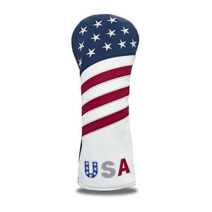 Funda Protectora para Cabeza de Palo de Golf con Logotipo Personalizado, Nuevo Diseño, Resistente al Agua, Material de Cuero PU, Cierre Elástico, Patrones Bordados - Product Image 1