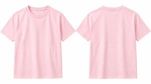 เสื้อยืดแขนสั้นสีชมพูล้วนสำหรับผู้ชาย คอกลม คลาสสิก สบายๆ ผ้าฝ้าย - Product Image 6